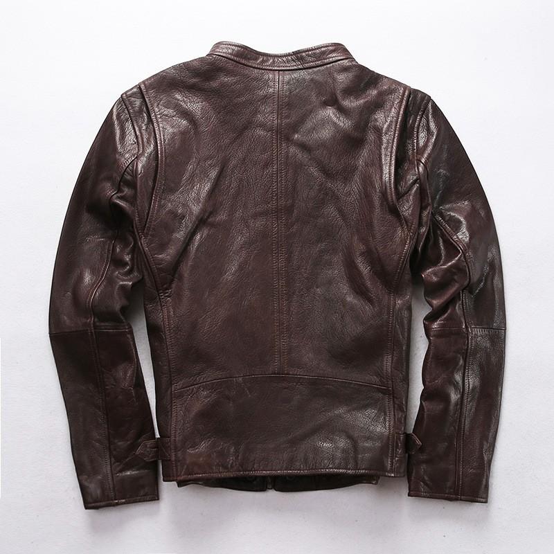ラム革ジャケット ラム革 本革ジャケット 羊革 立ち襟 レザー