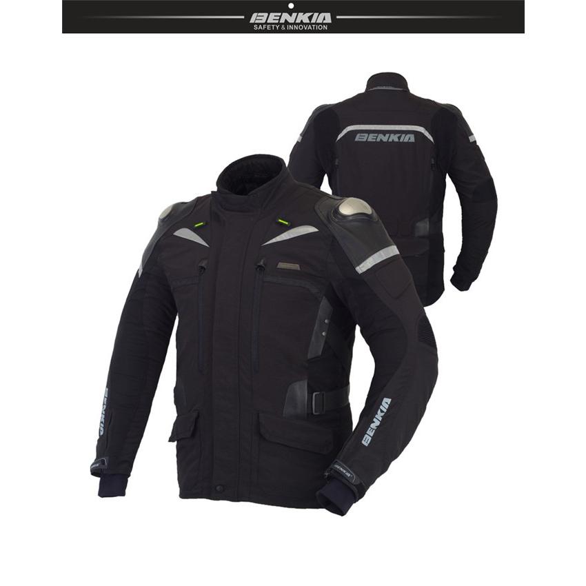 BENKIAバイクジャケット メンズ 冬 暖かさをキープ 登録商標番号5838742 バイク レーシング ライダースジャケット プロテクター メンズの画像