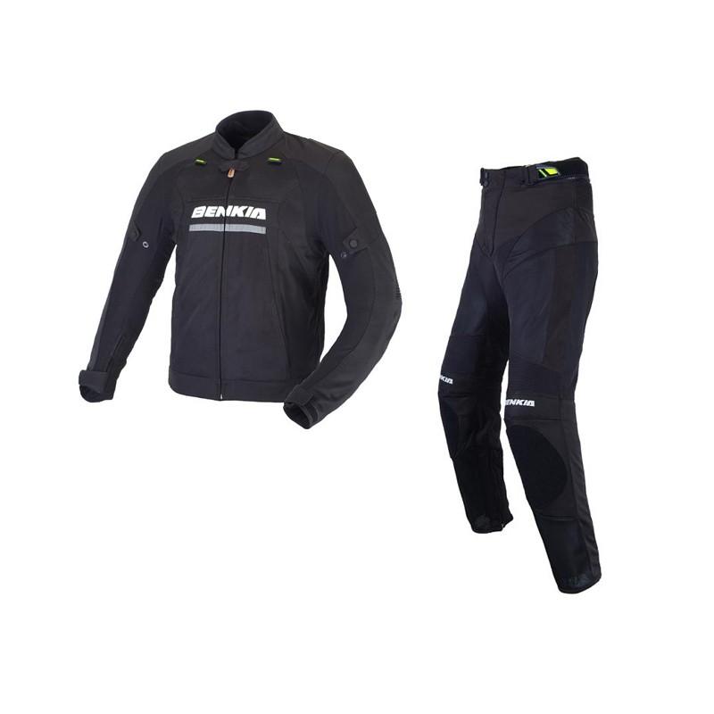 BENKIAバイクジャケット バイクパンツ 2点セット 上下セット 春 夏 秋ライダースジャケット バイクウェアセット 3シーズン レーシング 通気性