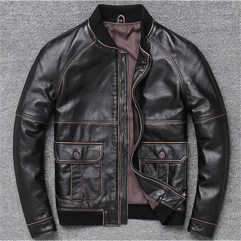 本革ジャケット 牛革 牛革ジャケット ライダースジャケット ミガキ加工