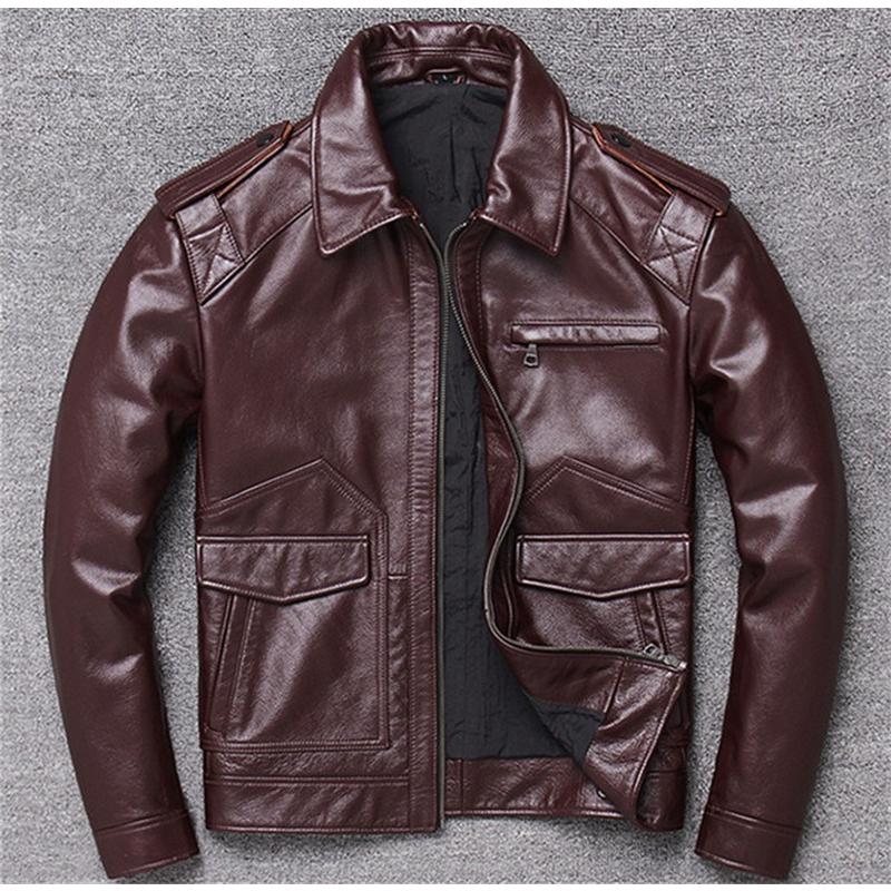 牛革ジャケット 本革ジャケット 牛革 本革ライダースジャケット 折り襟