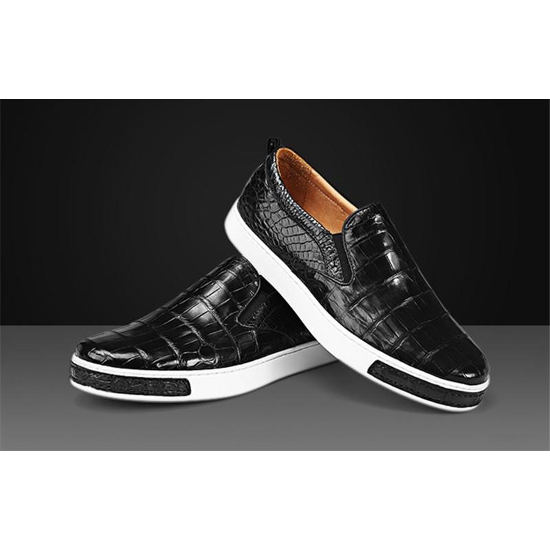 スリッポン メンズ ワニ革 本革 ワニ革スリッポン 人気ブランドの