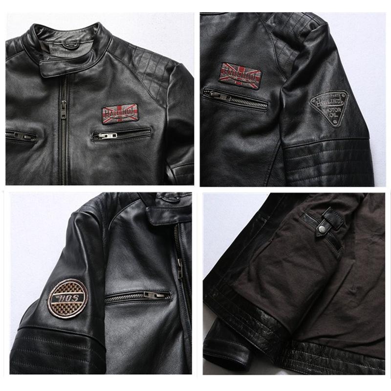 牛革レザージャケット 牛革ジャケット 本革バイクジャケット 牛革 ライダースジャケット 刺繍