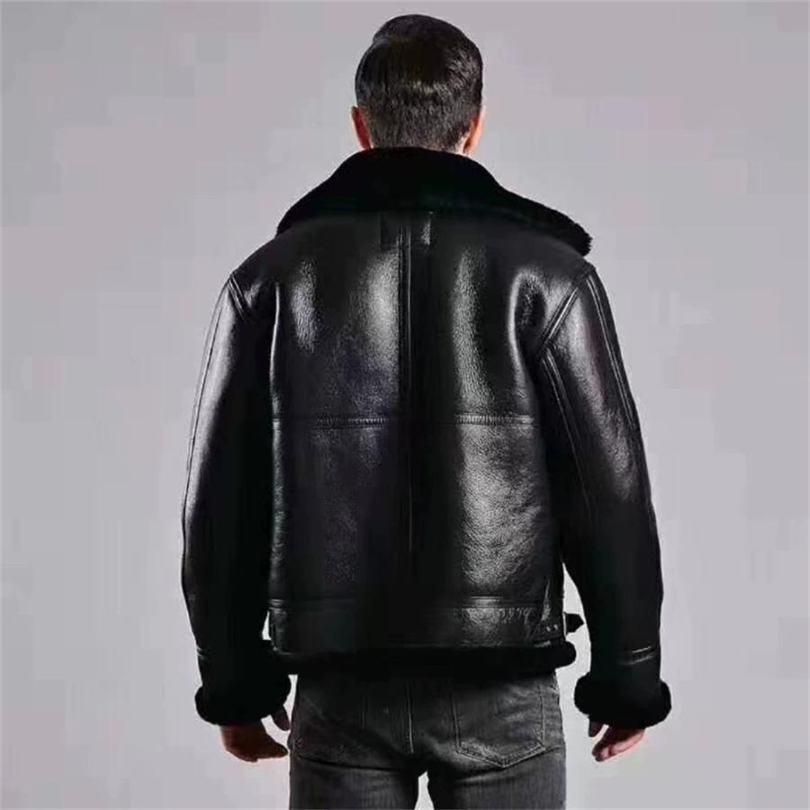 ムートンジャケット ムート ムートンコート B3 フライトジャケット 革 