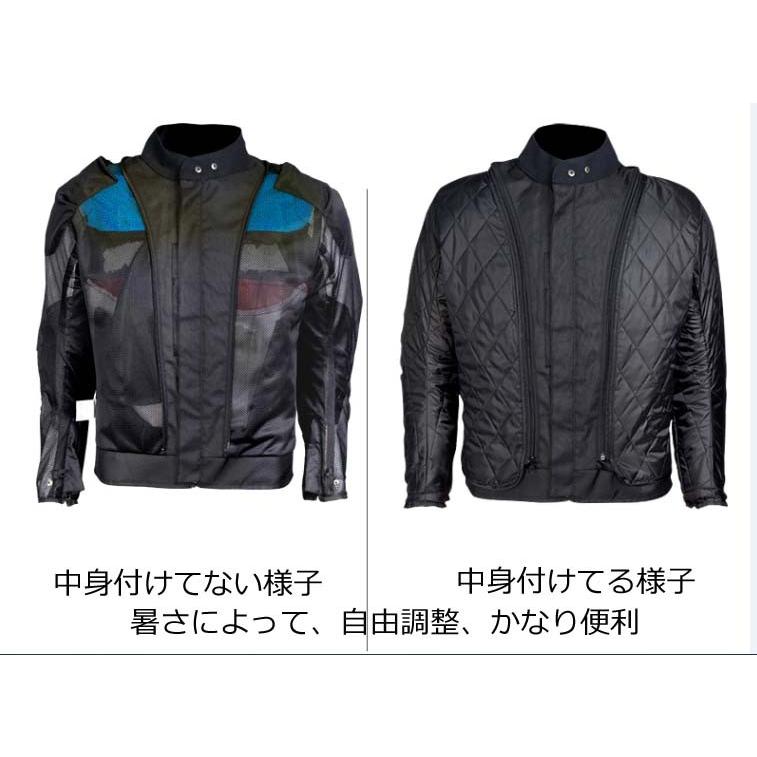 バイクジャケット メッシュジャケット メンズ 春夏 秋冬 4シーズン 一年使用 通気 バイク レーシング 大きいサイズ プロテクター バイクウェア 人気 Jk 75 谷村通販 通販 Yahoo ショッピング