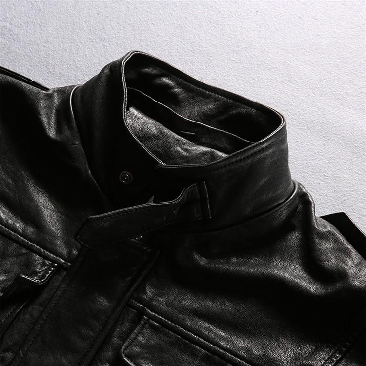 メンズファッション レザージャケット 羊革ジャケット ラム革 ライダー