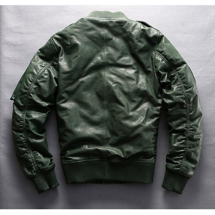 ダウンジャケット レザージャケット ダウンコート 羊革 ラム革