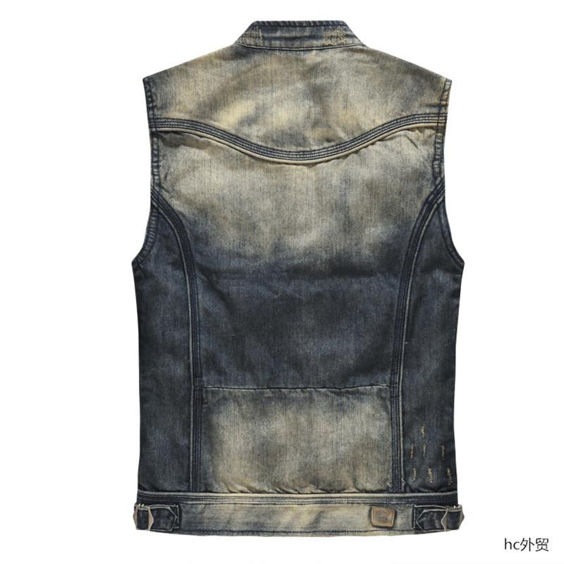 デニムベスト バイク用ベスト ベスト デニム メンズ カジュアル
