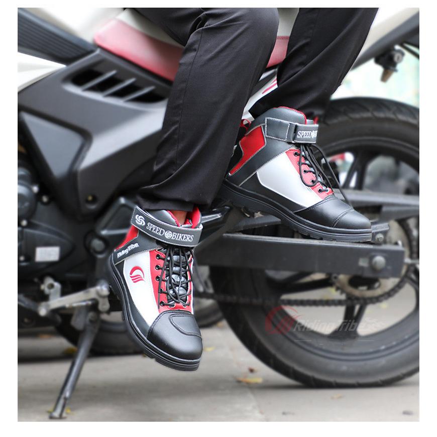 バイクブーツ バイクシューズ 撥水 レーシングブーツ メンズ ツーリング ライディングブーツ 夏 ショートブーツ 革 Ridingtribe018 谷村通販 通販 Yahoo ショッピング