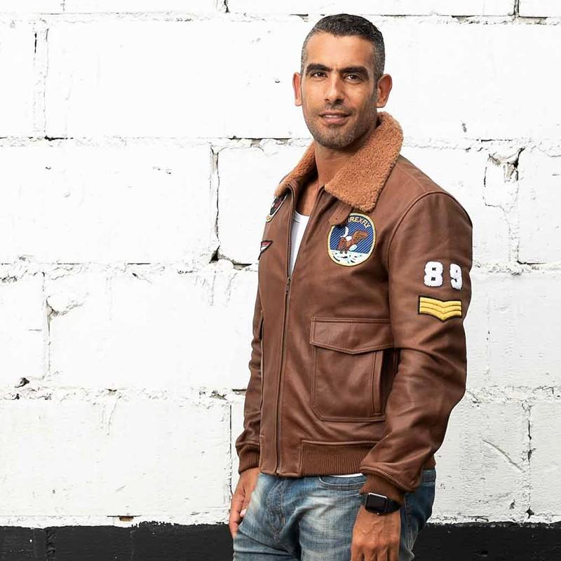 フライトジャケット 本革ジャケット 牛革 レザージャケット 革ジャン