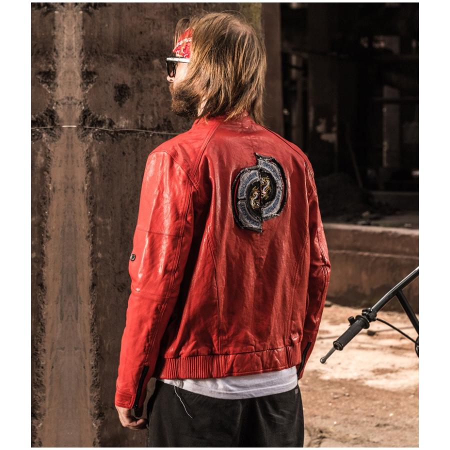 赤いヴィンテージレザージャケット 4c0ad882aa97ecd6b490824cc10e68