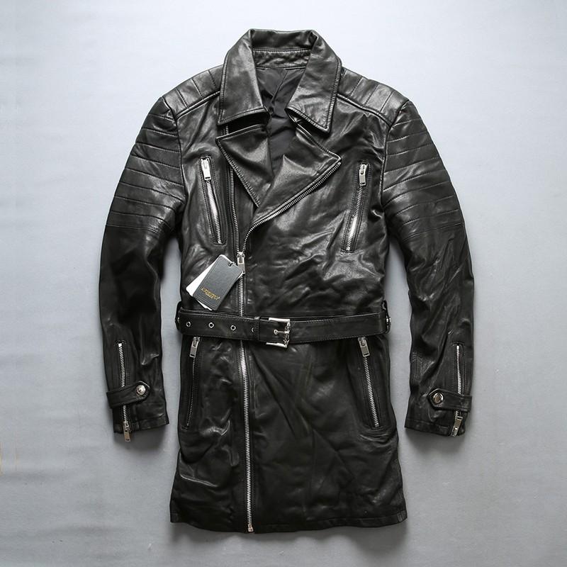 合場公式アカウント様BALMAN PARISラムレザーコート　羊革ベルト付き 美品】BALNAIN バルマン ラムレザー コート テーラード ベルト付 9号