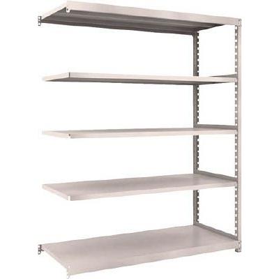 TRUSCO　スチールラック　M2型　W1460×D600×H1800　5段　連結　ネオグレー　M2-6565B　1台（5085977）