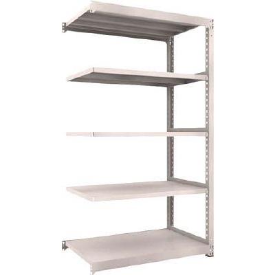 TRUSCO　スチールラック　M5型中量棚　1200X721XH2100　5段　連結　ネオグレー　M5-7475B　1台（5091331）