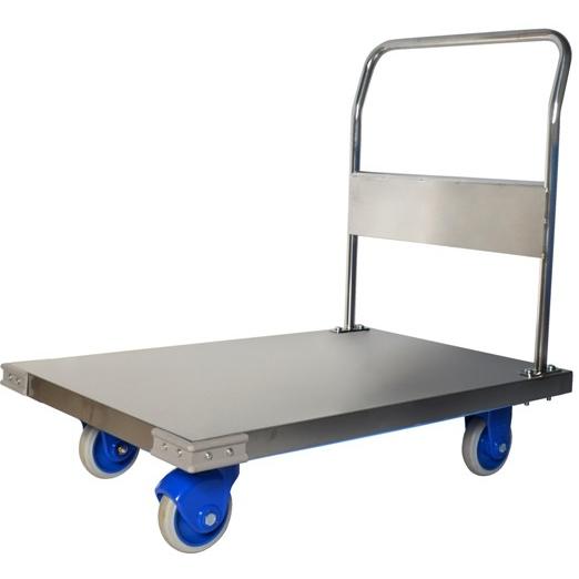 金沢車輌　大型静音ステンレス台車　ハンドル固定式　SUS-302GS「お届け先に法人名・店舗名・屋号が必須」