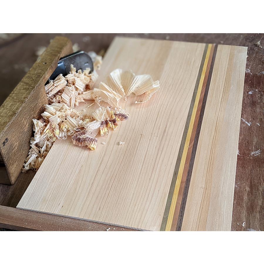 【セラミック撥水仕上げ♪】寄木のまな板「Ribbon」桧葉ベース　プレゼント セラミック撥水仕上げ♪】寄木のまな板「Ribbon」桧葉ベース 母の日