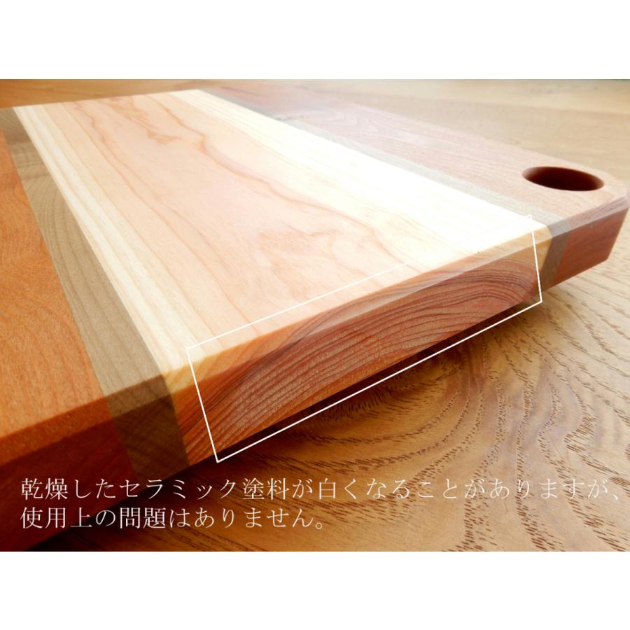 アウトレット】寄木のまな板 「Ribbon」天然桧ベース : 谷山木材 Craft 