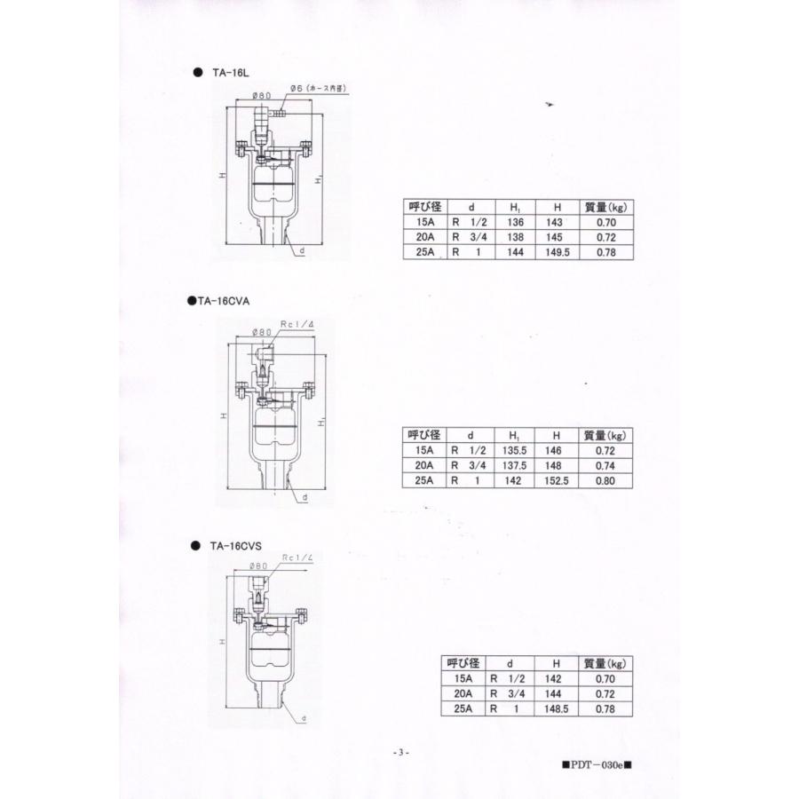 ヨシタケ 空気抜弁 TA-16L 口径:15A |  | 03
