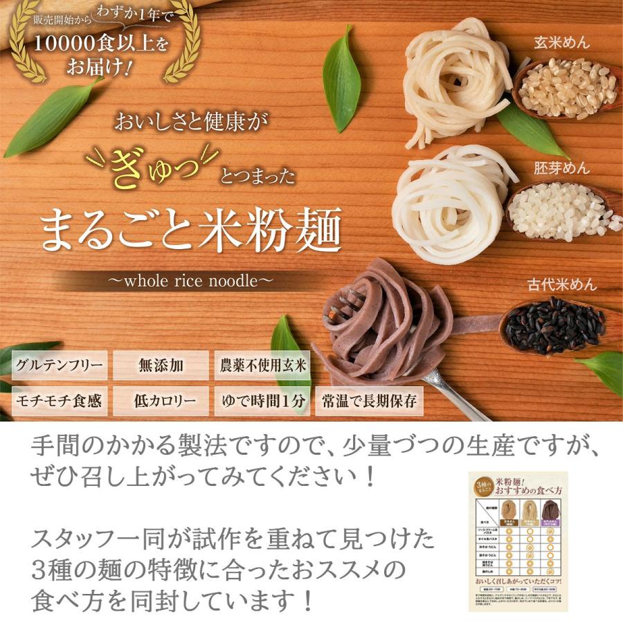古代米玄米めん9食 まるごと米粉麺｜tannendo｜02