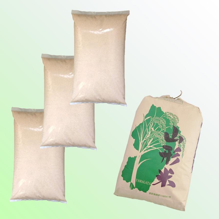 令和７年産 山形県産 ひとめぼれ １等 精米３袋小分け （約２７kg）