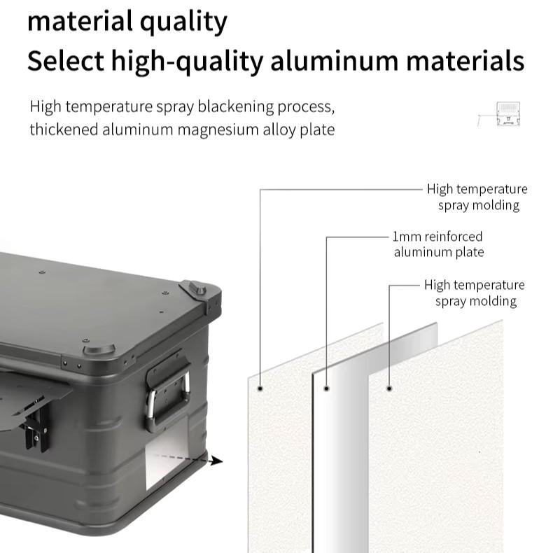 アルミ コンテナ ボックス 50L カスタムベース フルセット アルミ コンテナ ボックス 50L カスタムベース フルセット
