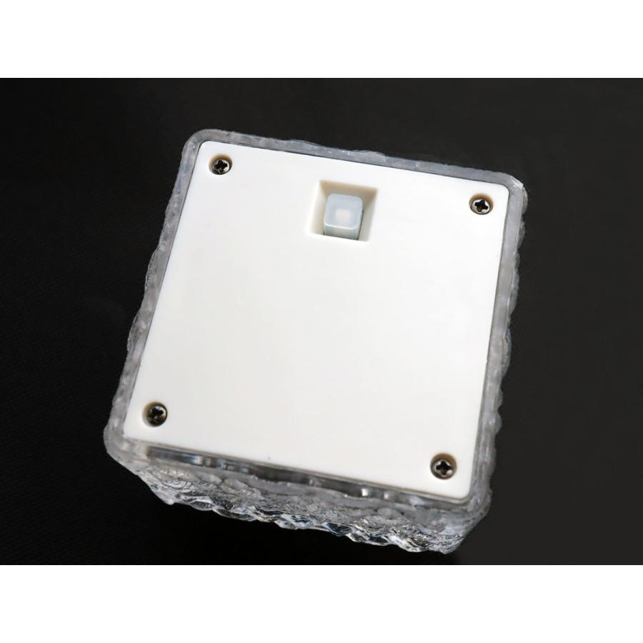 LEDソーラーライト 大6個セット 自動充電 自動点灯 キューブ型 大6個