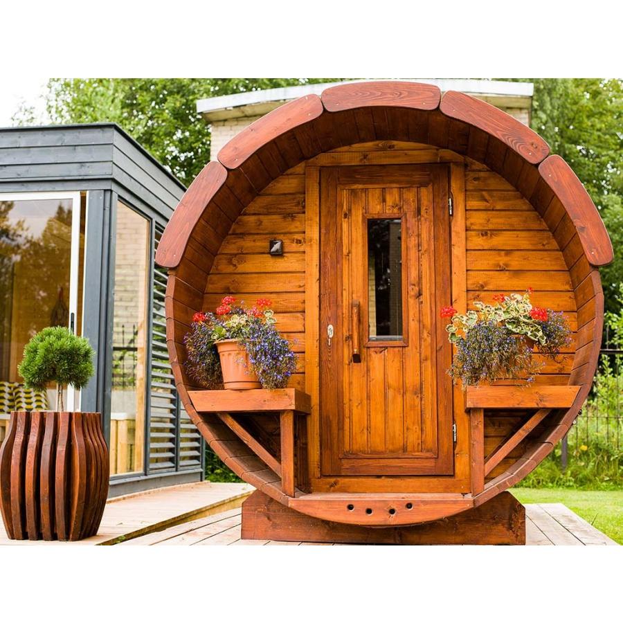 ログハウス サウナ小屋キット ヘルシンキ(バレルタイプ ログハウス サウナ小屋キット ヘルシンキ(バレルタイプ