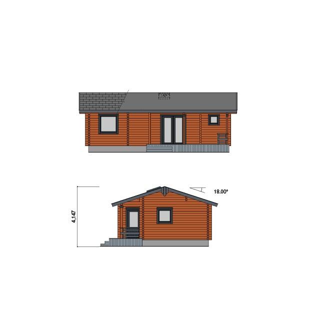 ログハウス ラウハ（ログ厚92mm）日本人の生活の原点。スタンダード