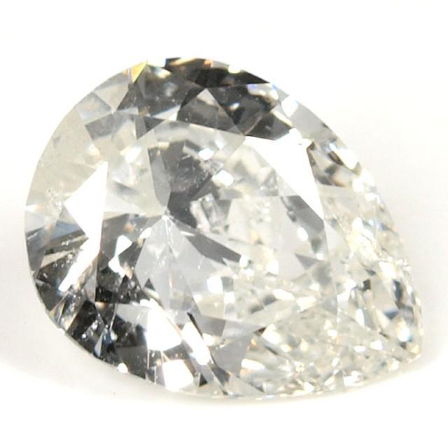天然ダイヤモンド ルース 0.531ct Hカラー SI-2 ペアシェイプ