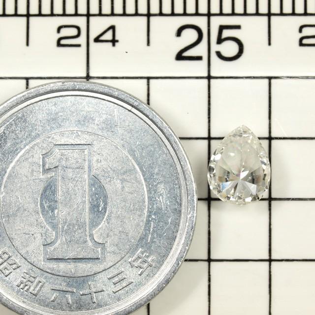 天然ダイヤモンド ルース 0.531ct Hカラー SI-2 ペアシェイプ