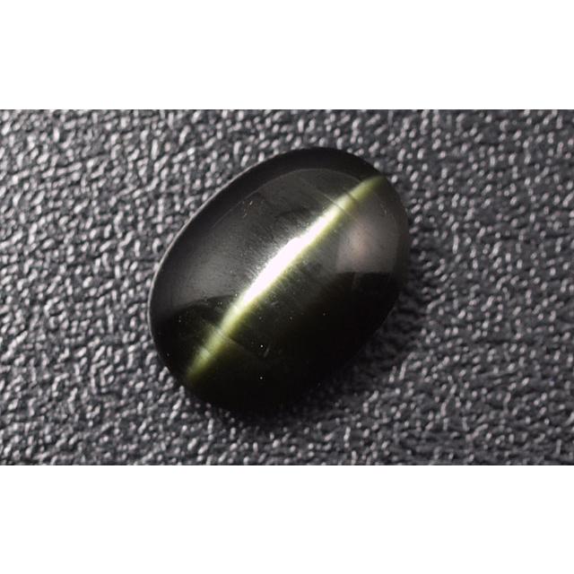 グリーン ダイオプサイド キャッツ アイ ルース 3.843ct 日本宝石科学