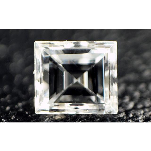 ダイヤモンドルース 0.155ct， Eカラー， VS2， レクタングラーステップカット， 中央宝石研究所