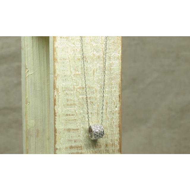【新品未開封】 ダイヤモンドペンダントネックレス 18金ホワイトゴールド 【NAN9908154540】(35950円)
