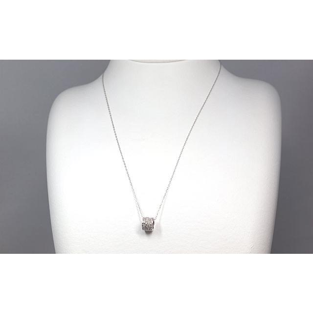 【新品未開封】 ダイヤモンドペンダントネックレス 18金ホワイトゴールド 【NAN9908154540】(35950円)