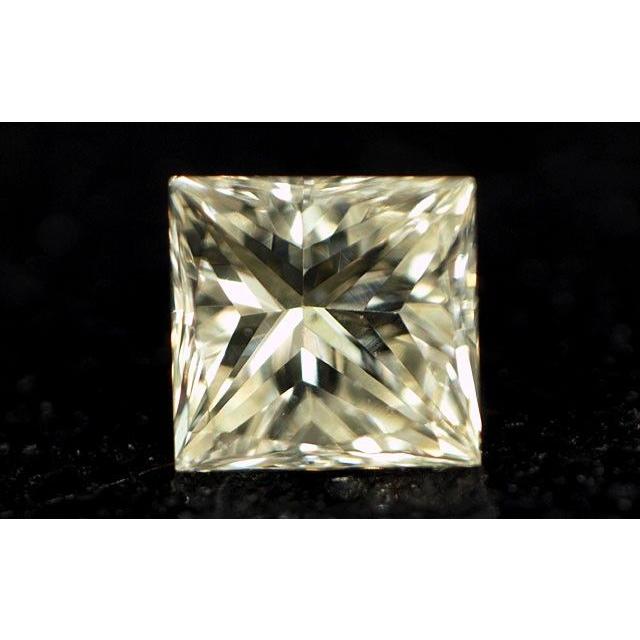 天然ダイヤモンド ルース 0.141ct VS-2 Lカラー プリンセスカット 中央 