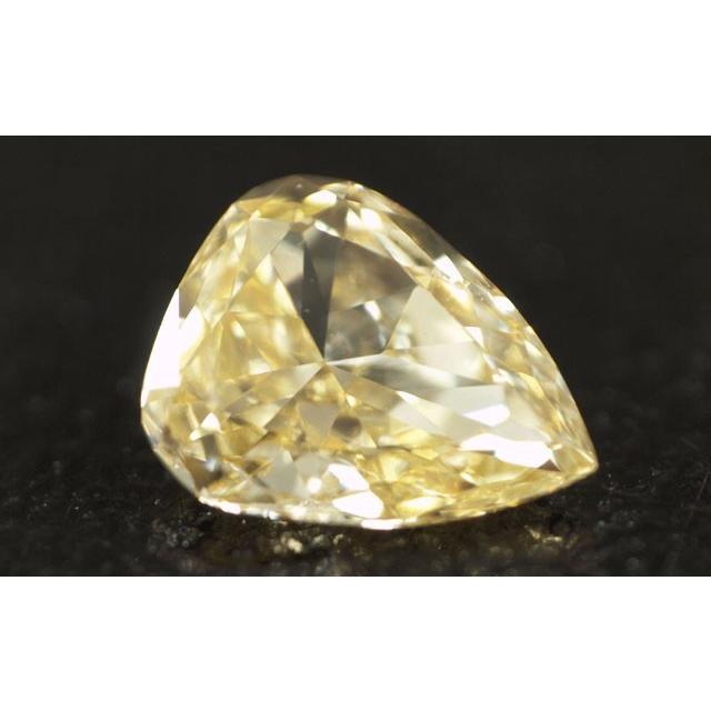 イエローダイヤモンド ルース 0.183ct, FANCY LIGHT ORANGY