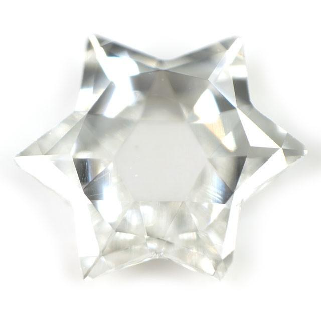 ダイヤモンド ルース 0.389ct, Fカラー, VS2, 六芒星型, 中央宝石研究  