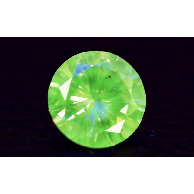 イエローダイヤモンド ルース 0.088ct VERY LIGHT GRAYISH GREENISH  