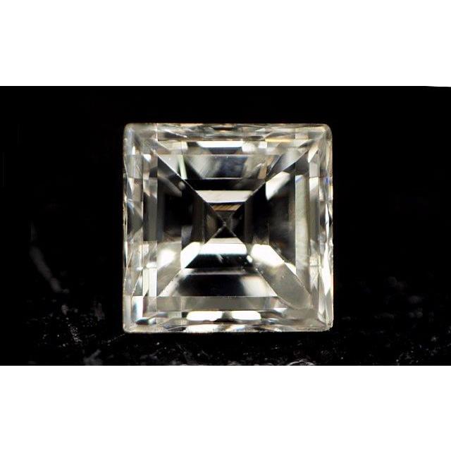 天然ダイヤモンドルース(裸石) 0.169ct， Fカラー， VS-2， スクエア・ステップ・カット， 中央宝石研究所 送料無料