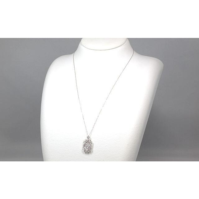 【美品】 ダイヤモンドペンダントネックレス 18金ホワイトゴールド 【LW1254793106】(45528円)