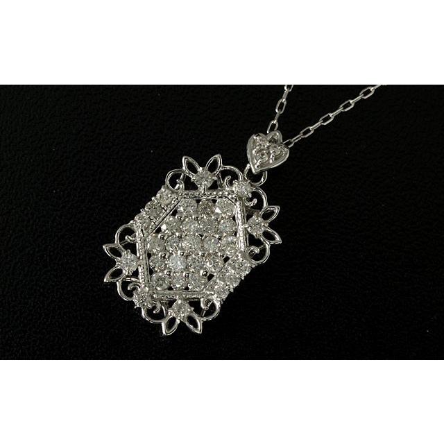【美品】 ダイヤモンドペンダントネックレス 18金ホワイトゴールド 【LW1254793106】(45528円)