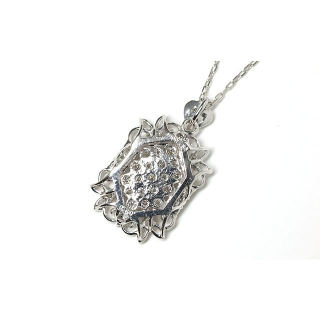 【美品】 ダイヤモンドペンダントネックレス 18金ホワイトゴールド 【LW1254793106】(45528円)