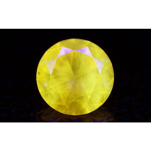 イエローダイヤモンド ルース 0.123ct, FANCY DEEP YELLOW, I1 