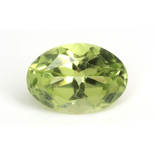 ペリドット ルース 0.83ct オーバル ペリドート 橄欖石 イブニング  