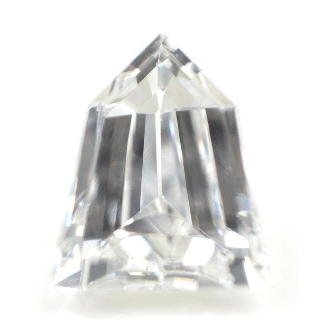 尖った将棋の駒のようです 天然ダイヤモンド ルース 裸石 0.128ct G  
