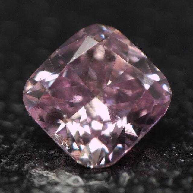 天然パープルダイヤモンド ルース 0.109ct, Fancy Intense Pink Pruple, SI1, クッションカット, 中央宝石研究所ソーティング｜tanodiamond｜04