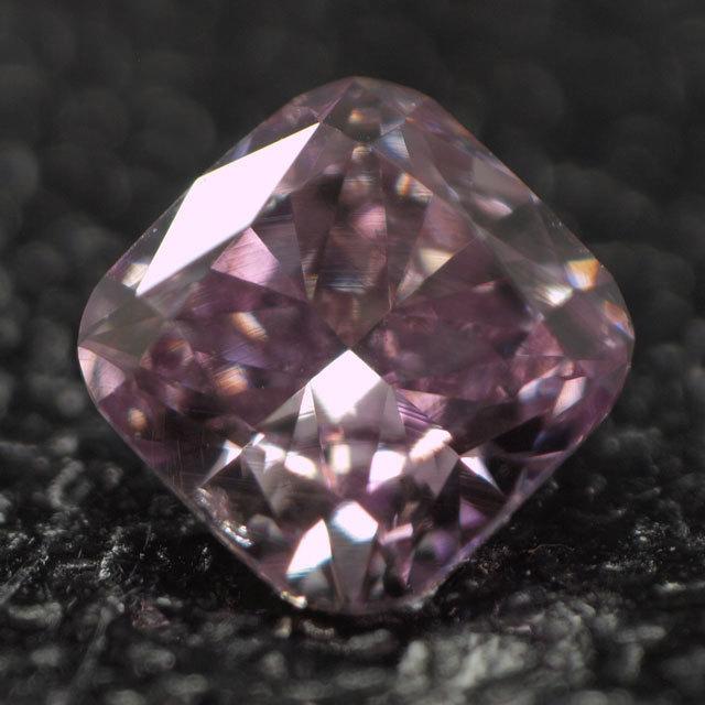 天然パープルダイヤモンド ルース 0.109ct, Fancy Intense Pink Pruple, SI1, クッションカット, 中央宝石研究所ソーティング｜tanodiamond｜05