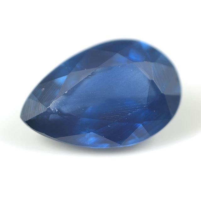 ブルーサファイヤ ルース 裸石 0.433ct ペアシェイプ ブルーサファイア 