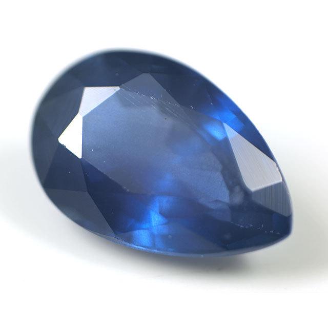 ブルーサファイヤ ルース 裸石 0.433ct ペアシェイプ ブルー