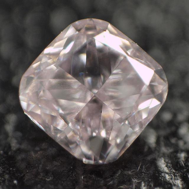 天然ピンクダイヤモンド ルース (裸石) 0.083ct, Light Purplish Pink